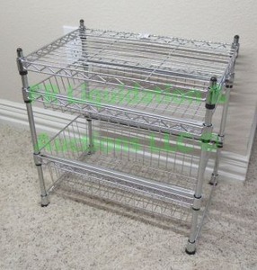 lot 144 image: Metro style mini storage rack, 17 x 11 x 18
