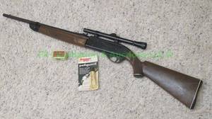 lot 148 image: Crosman 766 pelletBB repeater rifle .177 caliber with scope plus