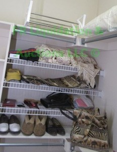 lot 159 image: Assorted personal effects including shoes, totes, plus as shown