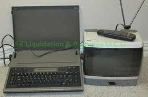 lot 172 image: Retro RCA model E09535KH TV & Panasonic R210 electric typewriter