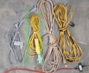 lot 225 image: Utility light and extension cords