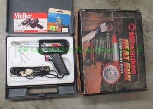 lot 222 image: Milwaukee heat gun & Weller soldering gun