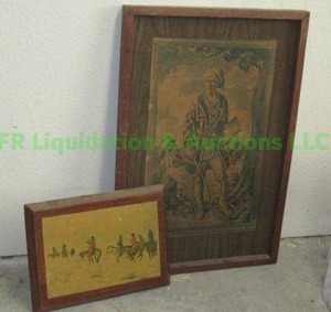 lot 218 image: Retro framed prints largest is 16 x 24