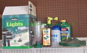lot 220 image: Gardening supplies including Lights, Miracle grow and more