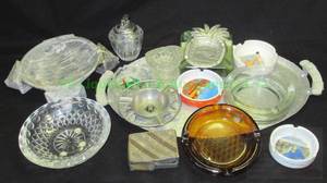 lot 88 image: Assorted vintage & modern ashtrays plus