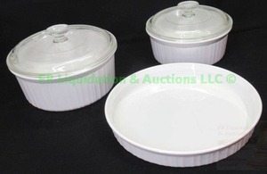 lot 78 image: Corningware baking dishes