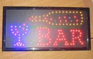 lot 261 image: Lighted BAR sign 19 x 9