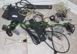 lot 75 image: Assorted electronics cords plus