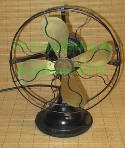 lot 74 image: Antique Sears Roebuck cold wave circulation fan, yes it still works