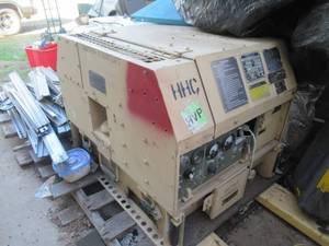 lot 1 image: US MILITARY GREEN MOUNTAIN GENERATOR SET DIESEL ENGINE 3 KW 60HZ MODEL# MEP 831A NSN# 6115012853012 MOST RELIABLE GENERATOR THE MILITARY MAKES UNTESTED