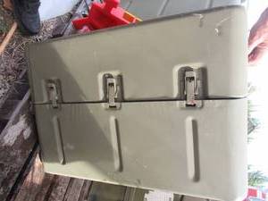 lot 37 image: MILITARY FIELD CONTAINER WITH STORAGE BINS BUILT IN 19 X 30 21