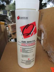 lot 71 image: QUANTUM BIOCHEMICAL QB BRITE NON-CHLORINE SHOCK OXIDIZER ITEM# 40332 12 PER BOX