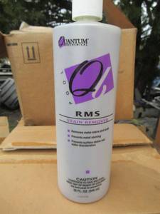 lot 73 image: QUANTUM BIOCHEMICAL RMS STAIN REMOVER ITEM# 4047. 12-1 QUART BOTTLES PER CASE