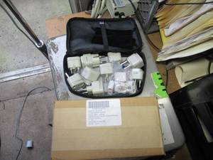 lot 97 image: INTERNATIONALUS MILITARY POWER ADAPTER KITS NSN# 6130015626678 IN CASE. POWER SUPPLY CONVERTERS