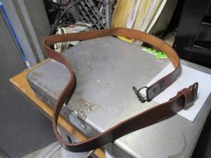 lot 112 image: AK-47 AUTHENTIC LEATHER RIFLE STRAPS