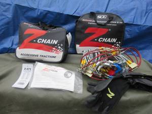 lot 153 image: SECURITY CHAIN COMPANY Z-571 Z-CHAIN EXTREME PERFORMANCE CABLE TIRE TRACTION CHAIN 2 PER BAG CHECK PICTURES FOR TIRE SIZES