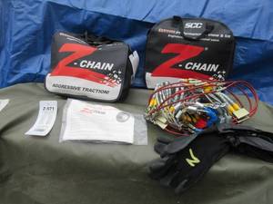lot 155 image: SECURITY CHAIN COMPANY Z-571 Z-CHAIN EXTREME PERFORMANCE CABLE TIRE TRACTION CHAIN 2 PER BAG CHECK PICTURES FOR TIRE SIZES