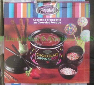 lot 125 image: Nostalgia electrics chocolate fondue set in box