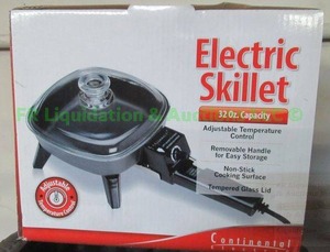 lot 133 image: Continental electric skillet 32 oz. capacity in box