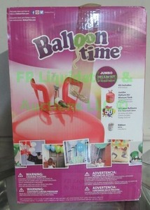 lot 64 image: Balloon time jumbo helium balloon kit in box
