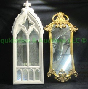 lot 90 image: Ornate wall mirrors 2 total