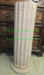 lot 81 image: Roman style column pedestal, 36 tall