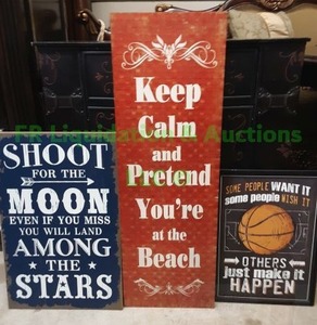 lot 287 image: Motivational statement wall placards, 3 total
