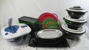 lot 176 image: Assorted serving trays plus as shown