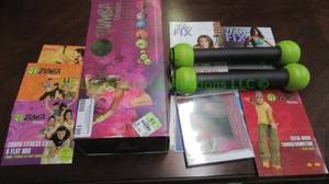 lot 190 image: Zumba fitness work out accessories, DVDs