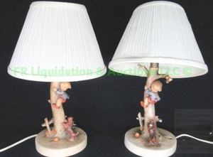 lot 289 image: Hummel lamp duo