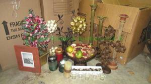 lot 163 image: Candle holders, home decor and more