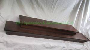lot 260 image: Floating shelf duo, widest is 30
