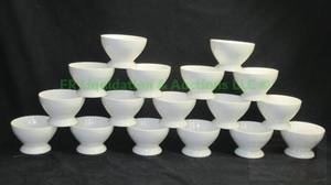 lot 158 image: Crate & Barrel porcelain desert cups