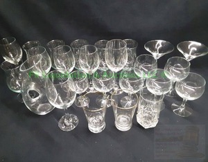 lot 94 image: Assorted crystal stemware and more