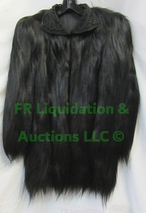 lot 309 image: Genuine monkey fur coat art deco full length black