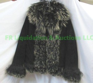 lot 306 image: Donatella sport leather & Mongolian Fur coat