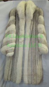 lot 308 image: Coyote and white fox fur stroller coat