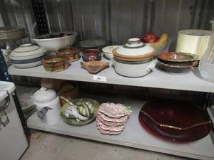 lot 30 image: CERAMIC PLATE, BOWLS AND MORE