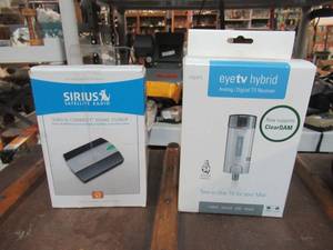 lot 220 image: SIRIUS SATELLITE RDIO CONNECT HOME TUNER AND EYE TV HYBRID DIGITAL TV RECIEVER