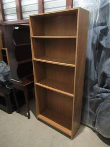 lot 30 image: WOOD ADJUSTABLE BOOKCASE 30 X 12 X 32