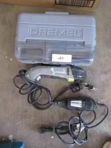 lot 20 image: DREMEL MULTI-MAX MODEL# 6300 AND DREMEL 2001 HIGH PERFORMANCE ROTARY TOOL WITH HARD CASE