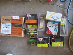 lot 35 image: PASLODE FRAMING NAILS, SCREWS STAPLES AND MORE