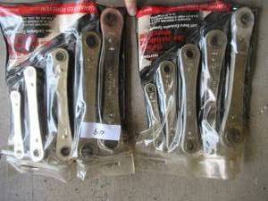 lot 49 image: 2 CRAFTSMAN 15 PIECE BOX-END RATCHET WRENCH SET WITH SPEEDER DISCS