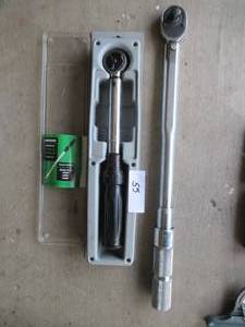 lot 55 image: PROTO MODEL# 6016 TORQUE WRENCH AND CRAFTSMAN MICROTORK TORQUE WRENCH