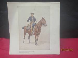 lot 139 image: FREDERIC REMINGTON LIEUTENANT S.C ROBERTSON CHEIF OF THE CROW SCOUTS 1890 UNFRAMED