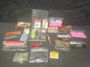 lot 146 image: FISHING BAIT, TACKLE ,WEIGHTS ,HOOKS AND MORE