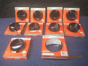 lot 180 image: 10-COMMERCIAL 6INCH BAFFLE( T6 )RECESSED LIGHT TRIM