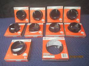 lot 182 image: 10-COMMERCIAL 6INCH BAFFLE( T6 )RECESSED LIGHT TRIM