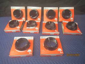 lot 184 image: 10-COMMERCIAL 6INCH BAFFLE( T6 )RECESSED LIGHT TRIM