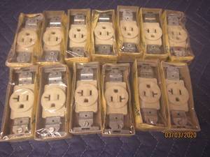 lot 193 image: 13-EAGLE 1877V SINGLE GROUNDING RECEPTACLE 20A-125V
